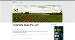 Desktop Screenshot of boughtthefarm.com